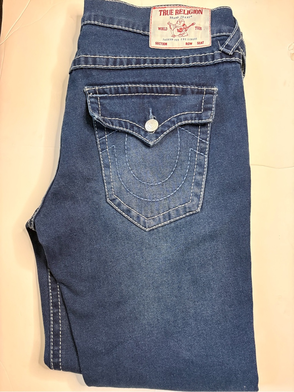 True Religion MensNavy Blue Skinny Jeans